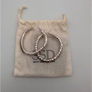 Simon Sebbag sterling silver hoops.